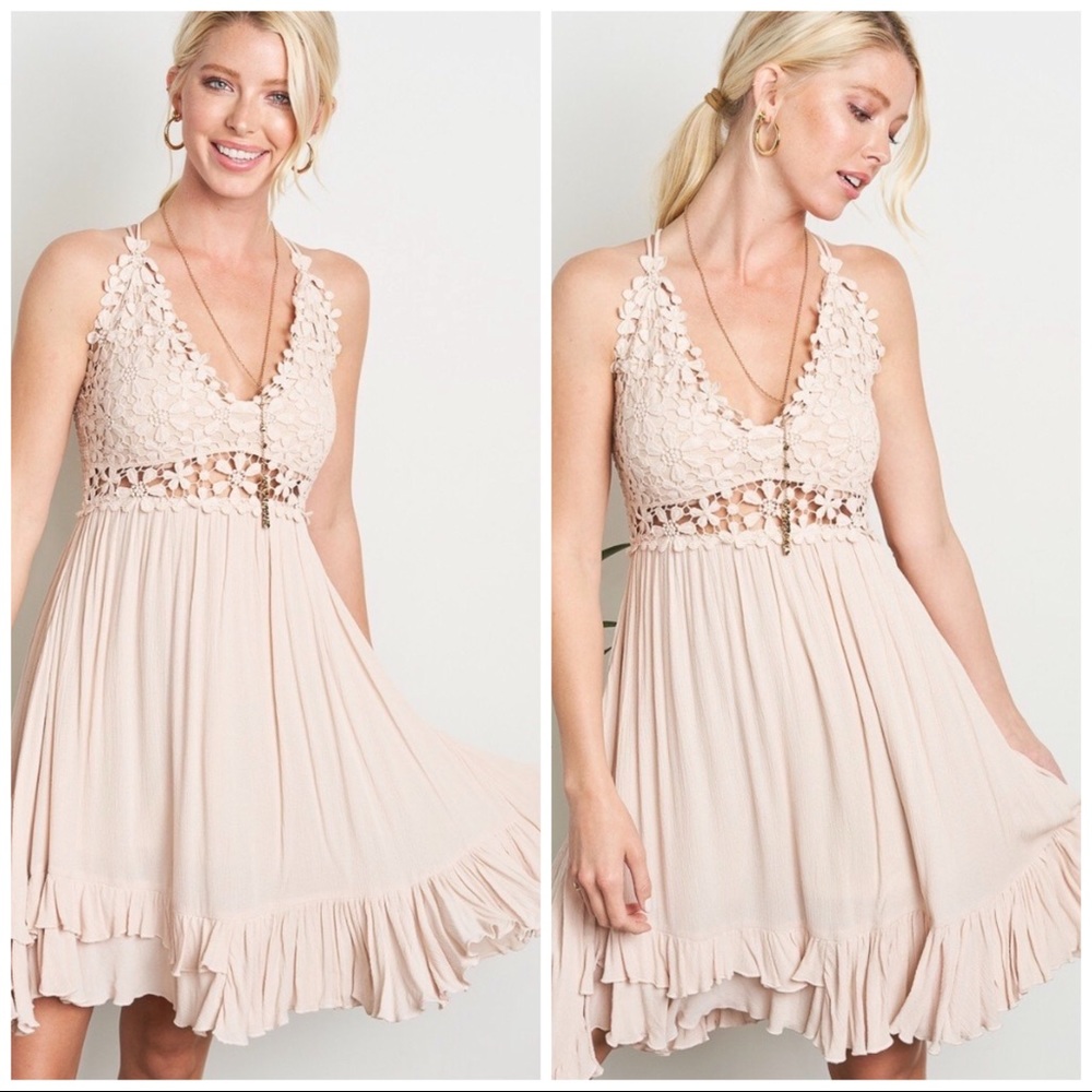 CRYSTAL Boho Bralette Dress - Picture 1 of 3